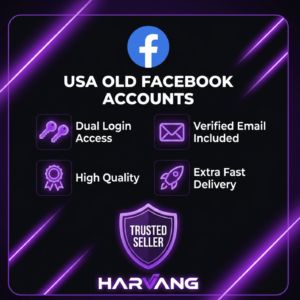 Facebook -- US -- Old Account -- 0-30 Friends -- (Dual Account Not Enabled) -- Login Included -- Years 2007-2024 -- Includes Email and Password